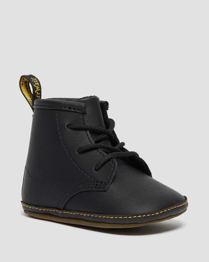 Dr Martens Støvler Barn Svart Newborn 1460 Auburn Læder 4105INYGM